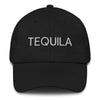 Tequila Hat by Aloe Gal_Black Baseball Cap with White Embroidery